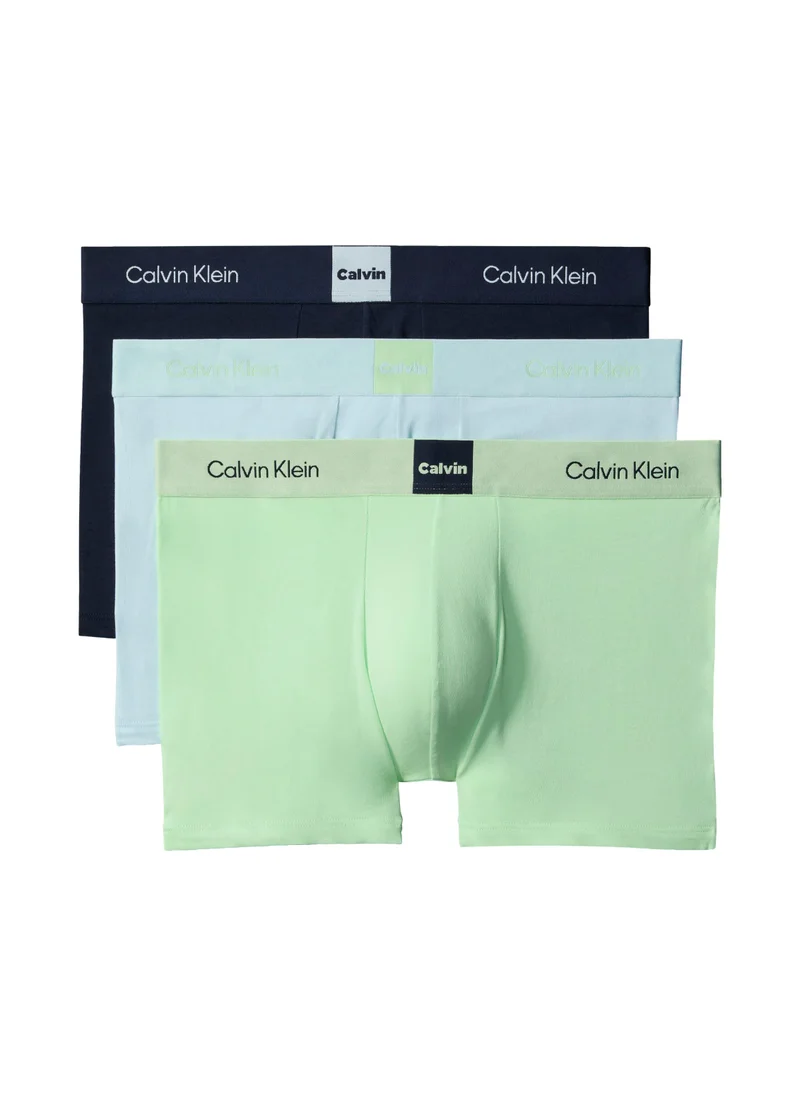 كالفن كلاين عبوة من  سراويل داخلية - شعار أيقوني مطبوع